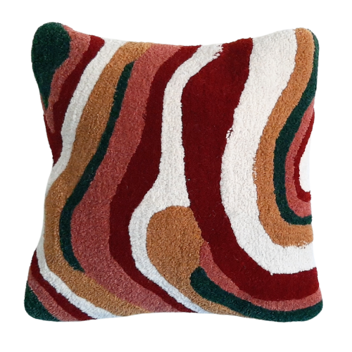 DEEP RED FLOW SCATTER CUSIONS